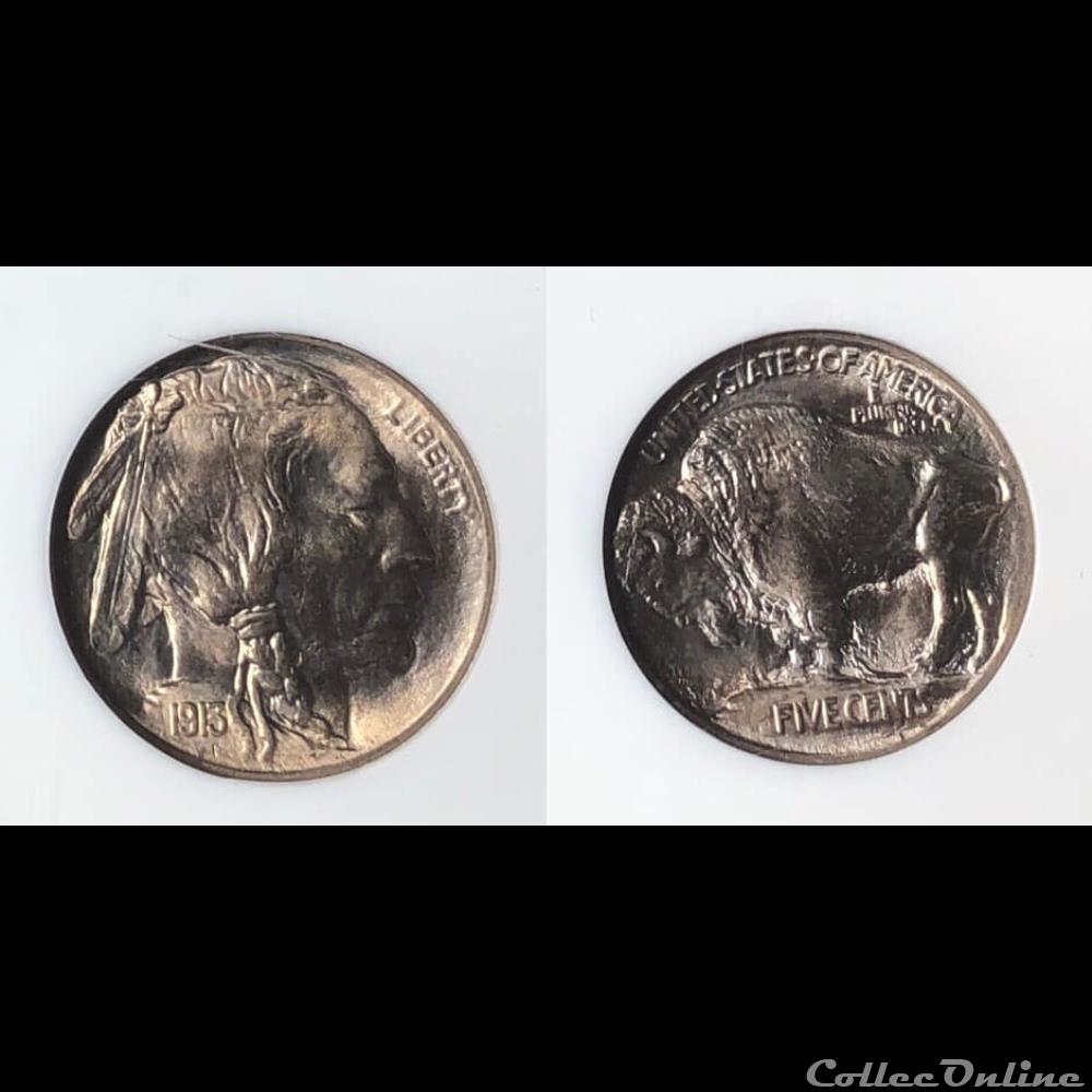 1913P Buffalo Nickle Type I coin world united state 1913p buffalo nickle type i