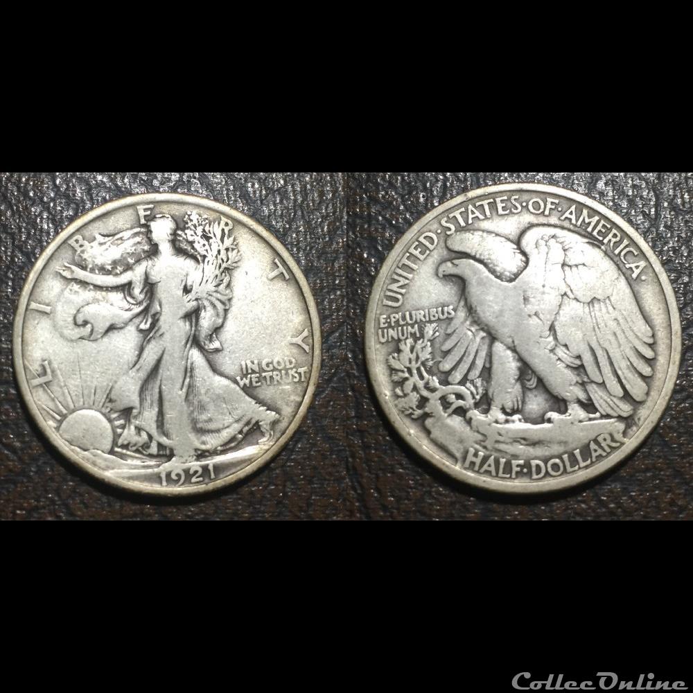 1921P Walking Half Dollar coins world united states 1921p walking half dollar