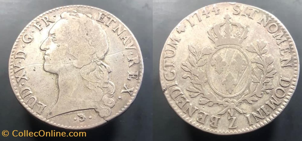 coins world 1744 france royal louis xv le bien aime
