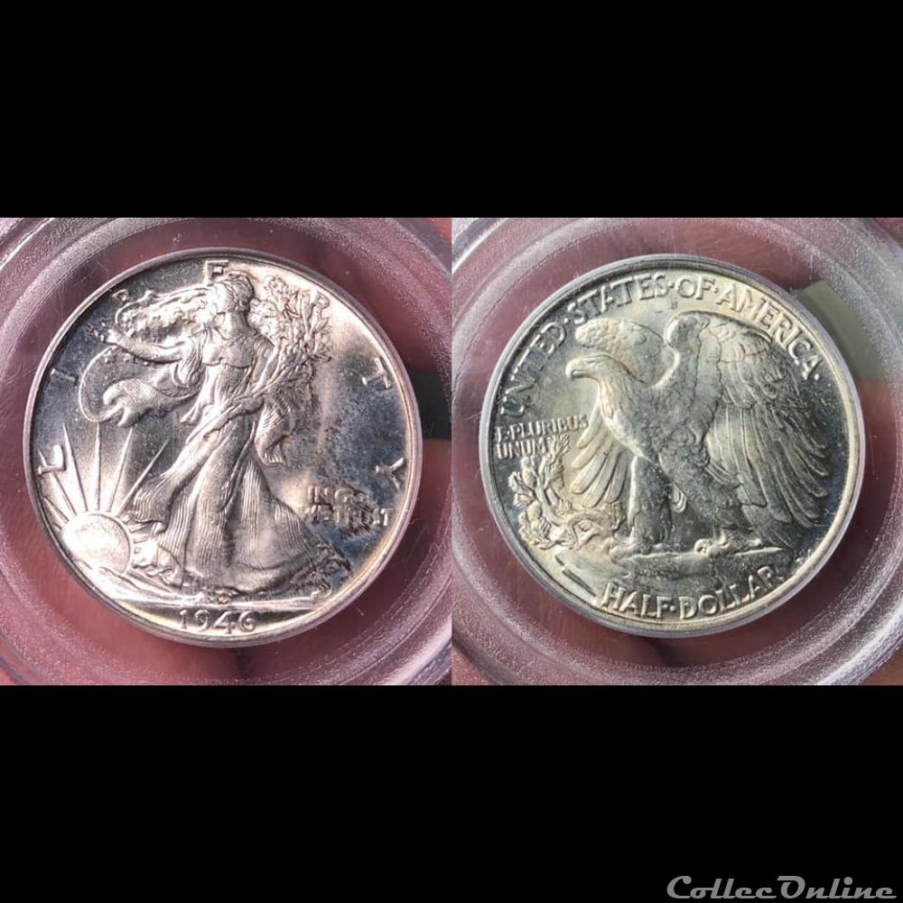 1946P Walking Liberty coin world united state 1946p walking liberty