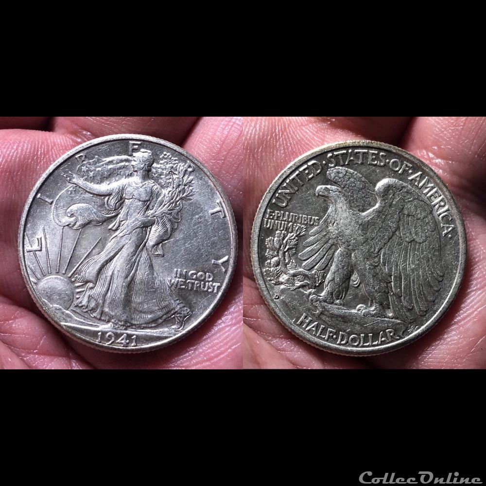 1941D Walking Liberty coins world united states 1941d walking liberty