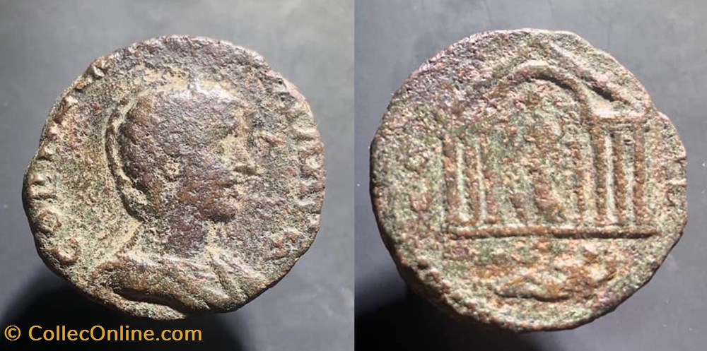 coins antique b roman provincial phoenicia ace ptolemais salonina