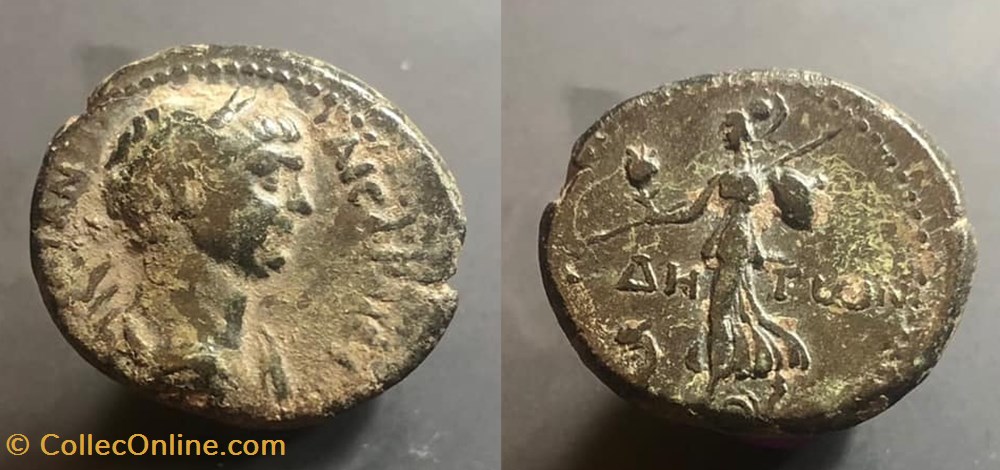 coins antique b c to roman provincial pamphylia side trajan