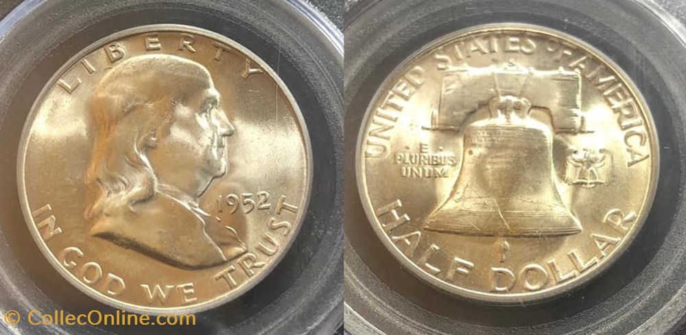 coins world united states 1952s franklin half ms65
