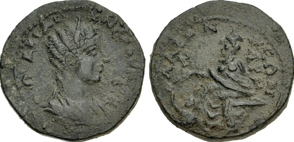 LYCAONIA, Laranda. Otacilia Severa coins ancient to romans provincial lycaonia laranda otacilia severa