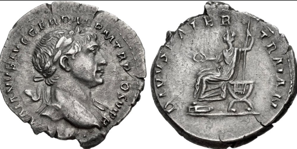 042a. Trajan Pater coins ancient to romans imperial and republican 042a trajan pater