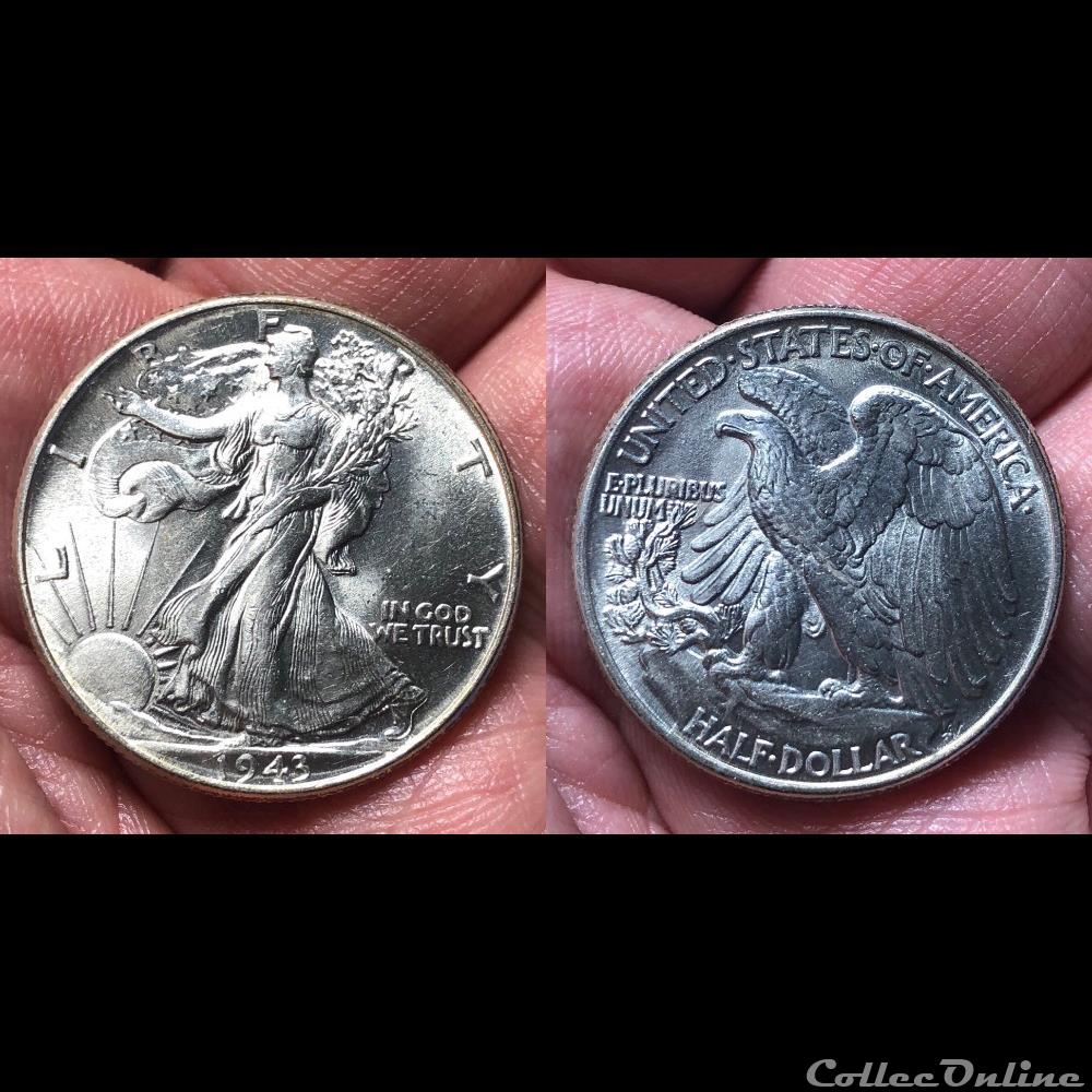 1943P Walking Liberty coin world united state 1943p walking liberty
