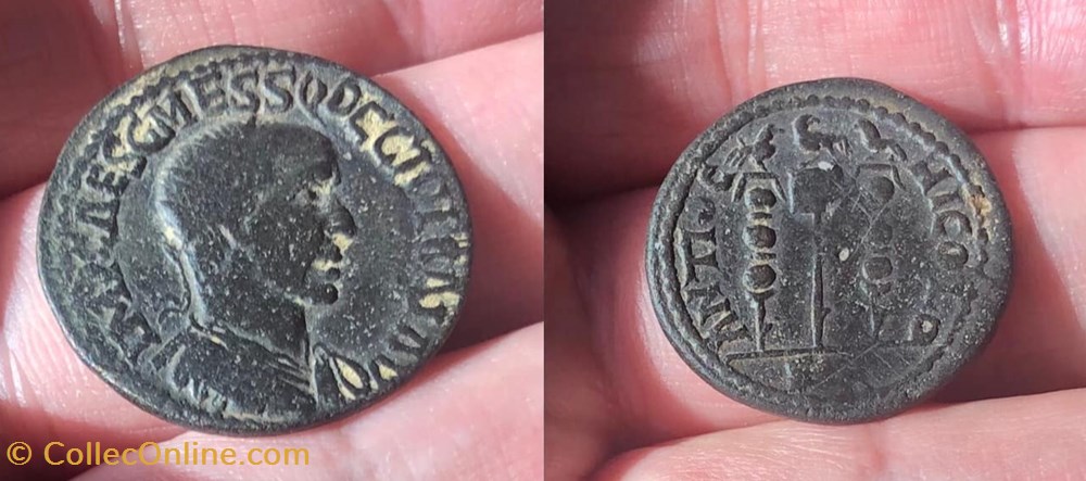 coins antique b to roman provincial pisidia antiochia trajan decius