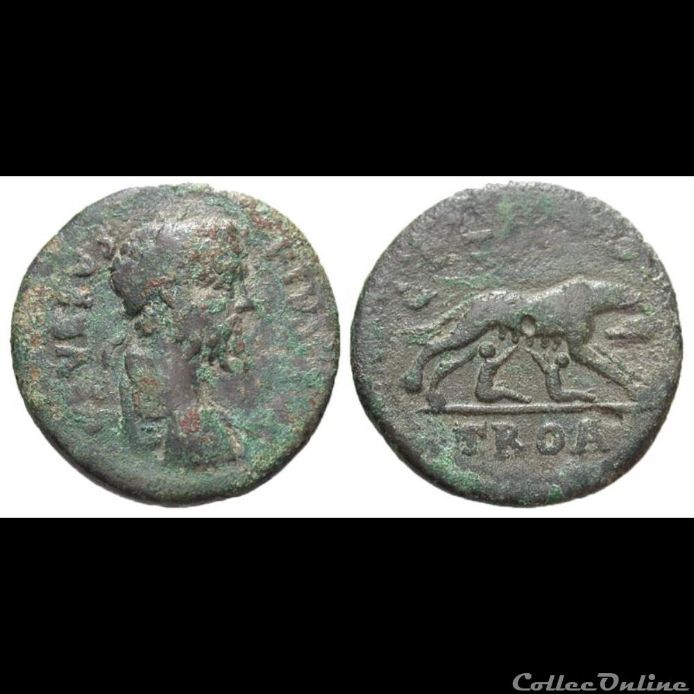 Troas, Alexandria Troas. Septimius Severus coin ancient roman provincial troas alexandria troas septimius severus