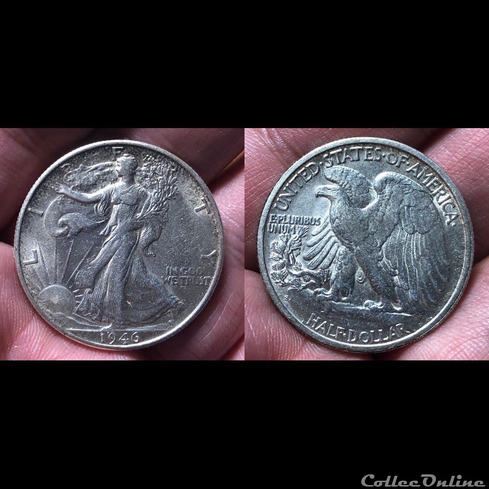1946S Walking Liberty coin world united state 1946s walking liberty