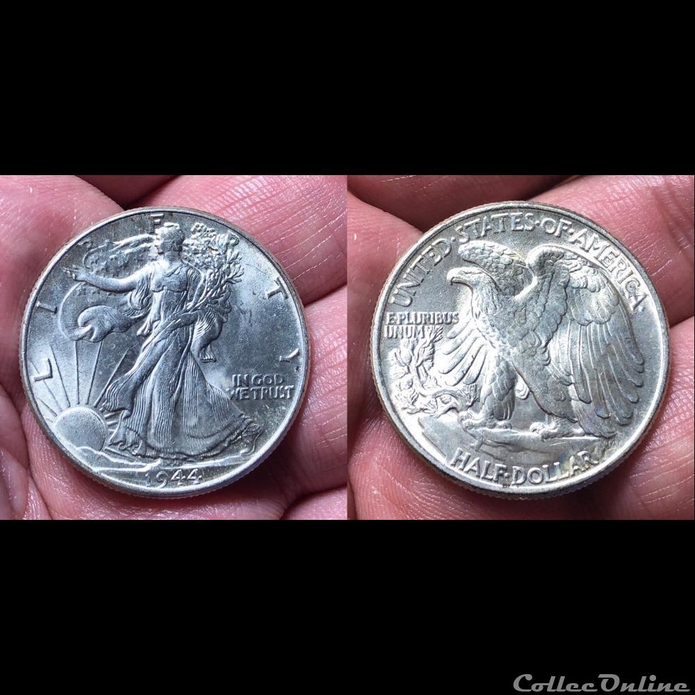 1944P Walking Liberty coin world united state 1944p walking liberty