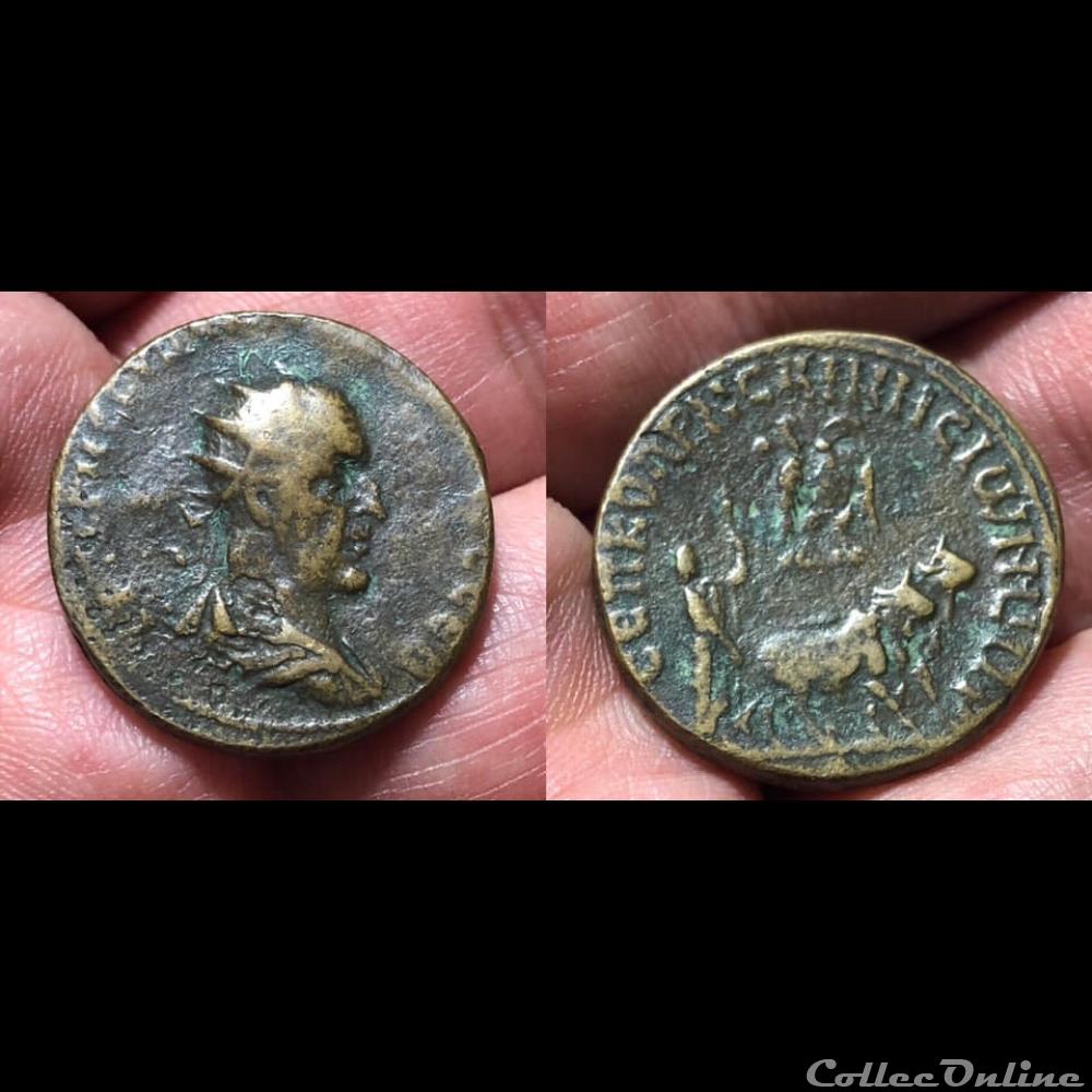 MESOPOTAMIA, Rhasaena. Trajan Decius. coin ancient roman provincial mesopotamia rhasaena trajan decius