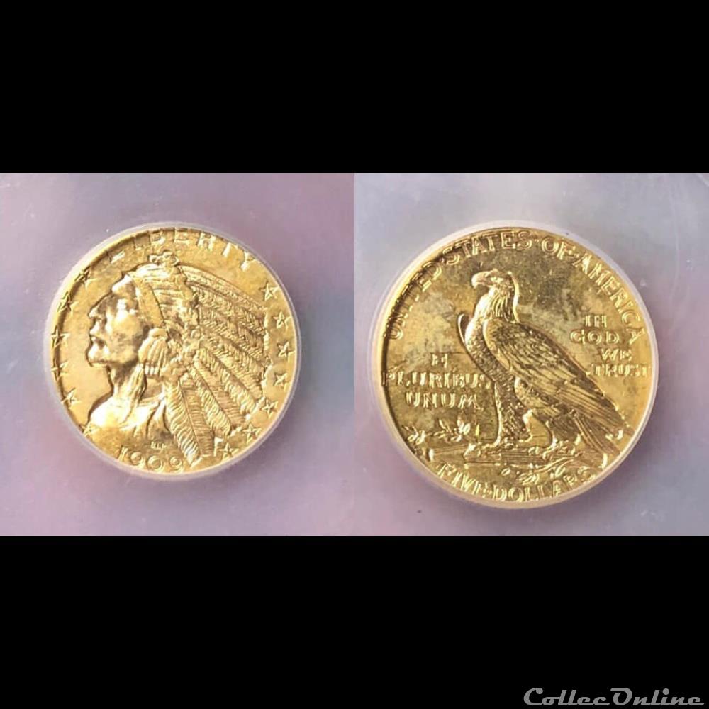 1909P $5 coin world united state 1909p 5
