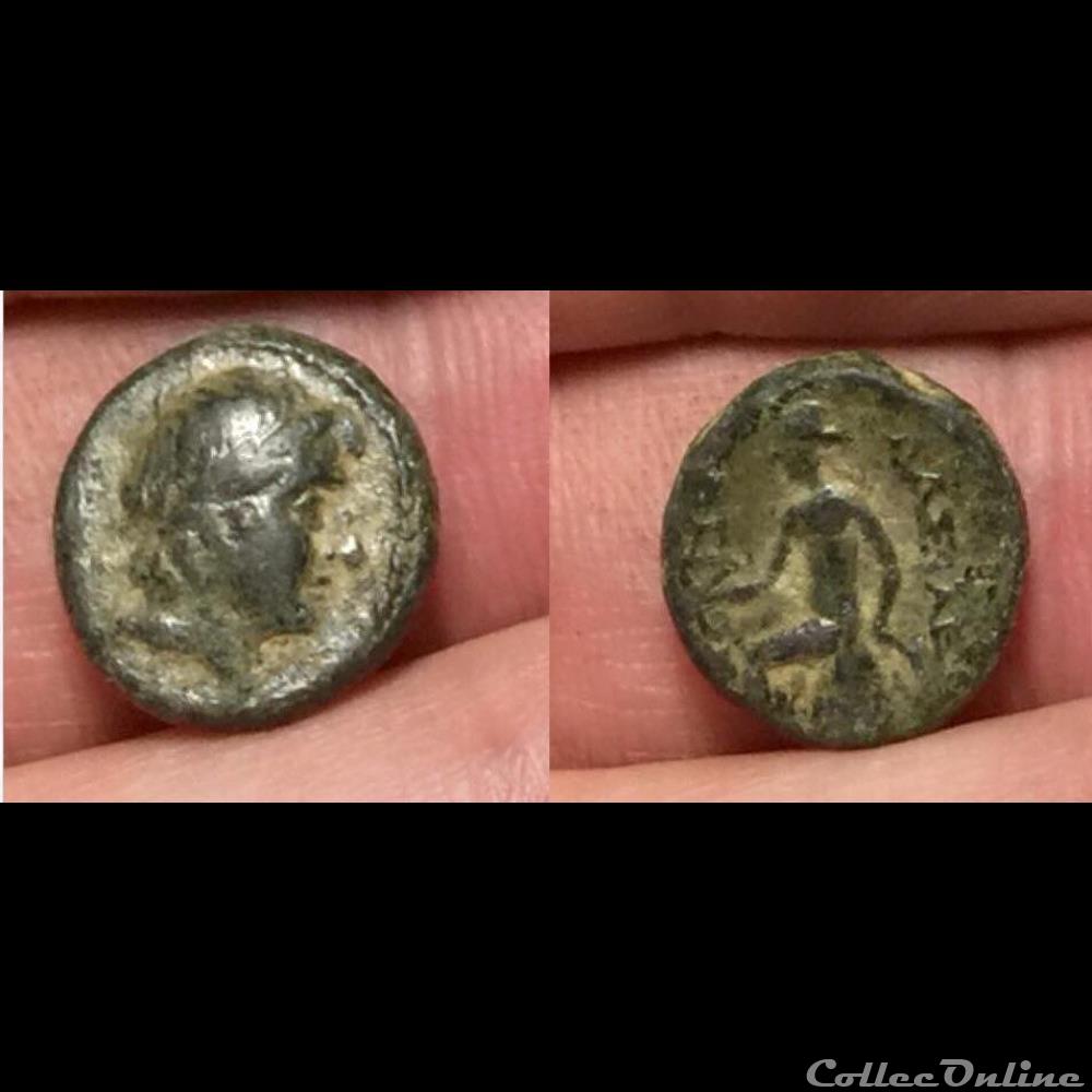 coins antique b to greek antiochos iii