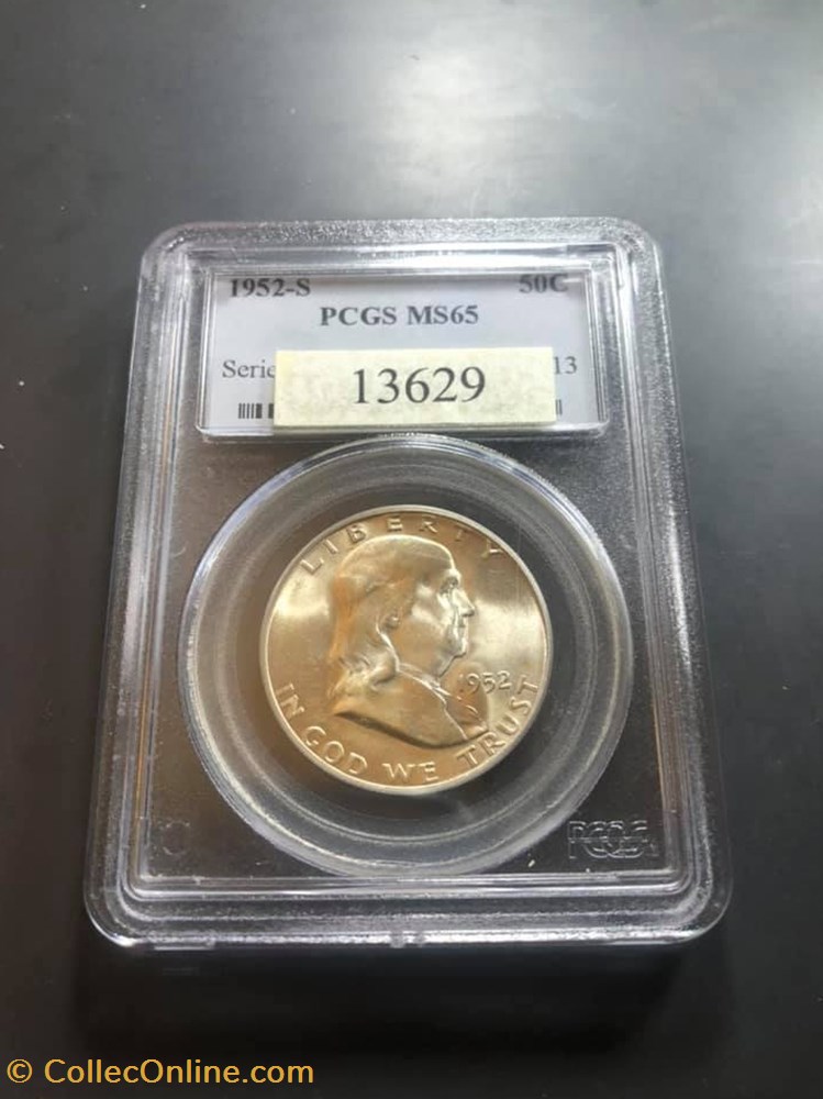 coins world united states 1952s franklin half ms65