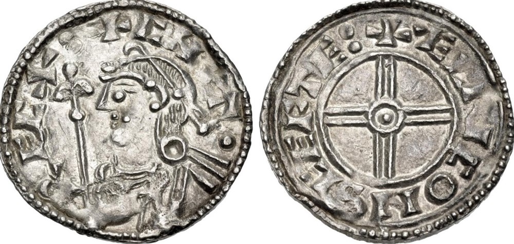 Cnut coins european medieval to kingdom of england cnut
