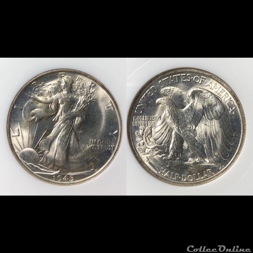 1945S Walking Liberty coin world united state 1945s walking liberty