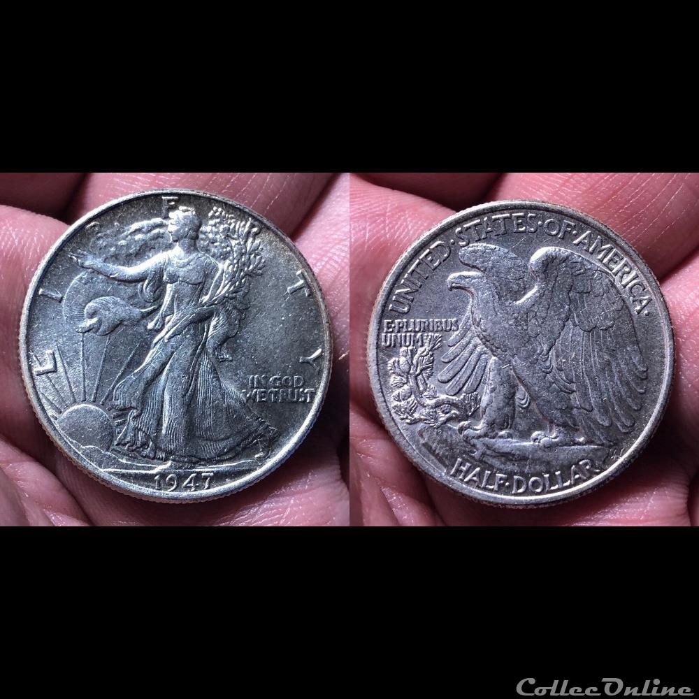 1947P Walking Liberty coins world united states 1947p walking liberty