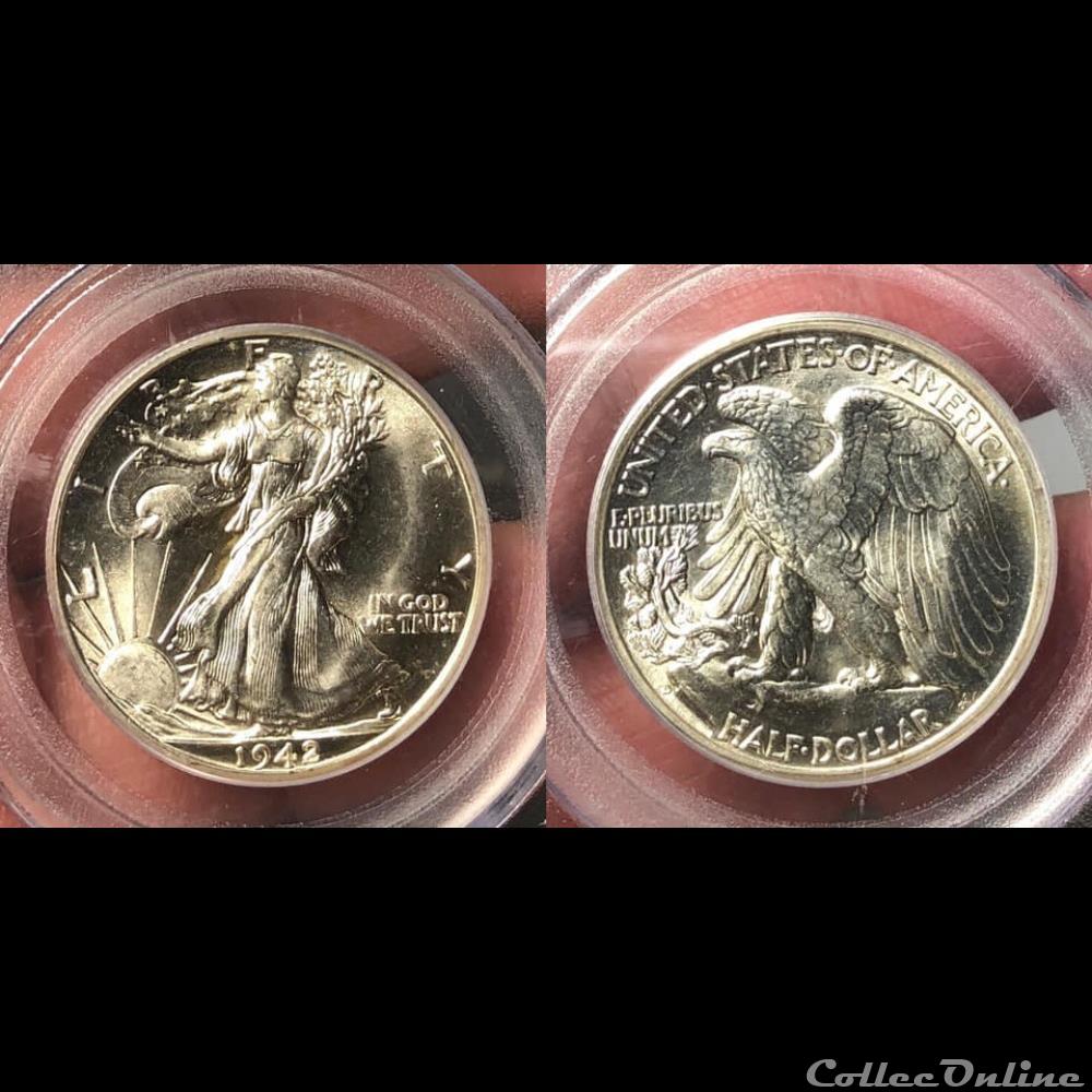 1942P Walking Liberty coin world united state 1942p walking liberty