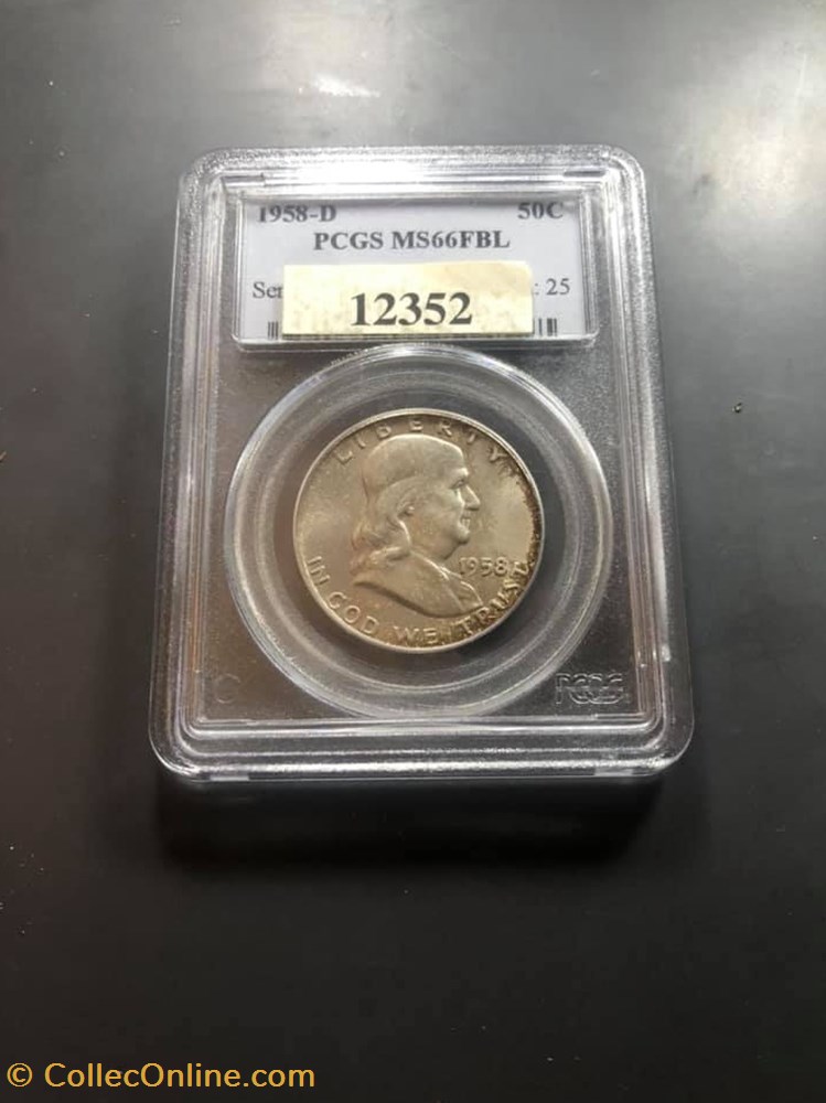 coins world united states 1958d franklin half ms66fbl