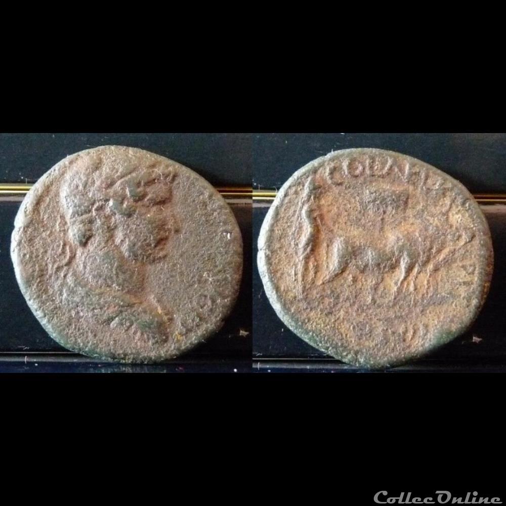 JUDAEA, Aelia Capitolina (Jerusalem). Hadrian coin ancient roman provincial judaea aelia capitolina jerusalem hadrian