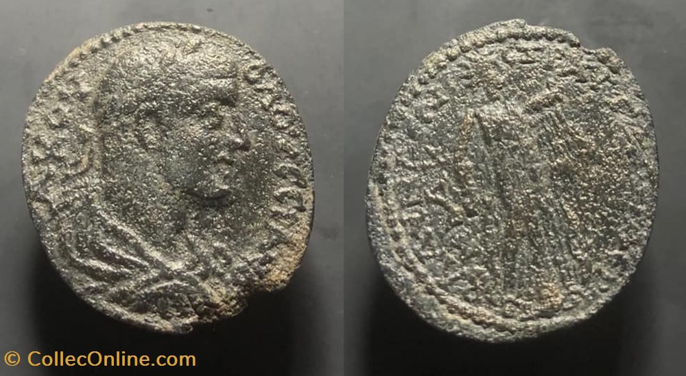 Lydia, Blaundus. Volusian. coins antique c to roman provincial lydia blaundus volusian