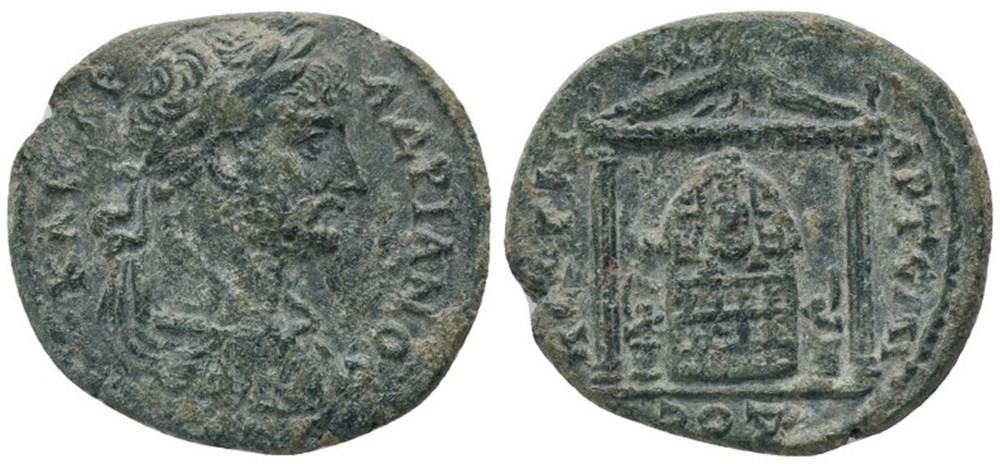 coins ancient to romans provincial pamphylia perge hadrian