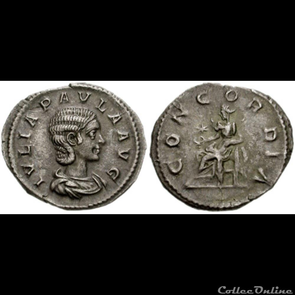 074. Julia Paula coin ancient roman 074 julia paula
