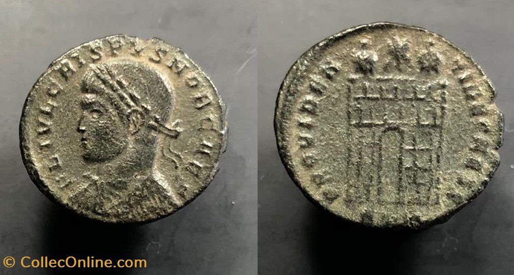coins antique b to a roman republicain imperial crispus