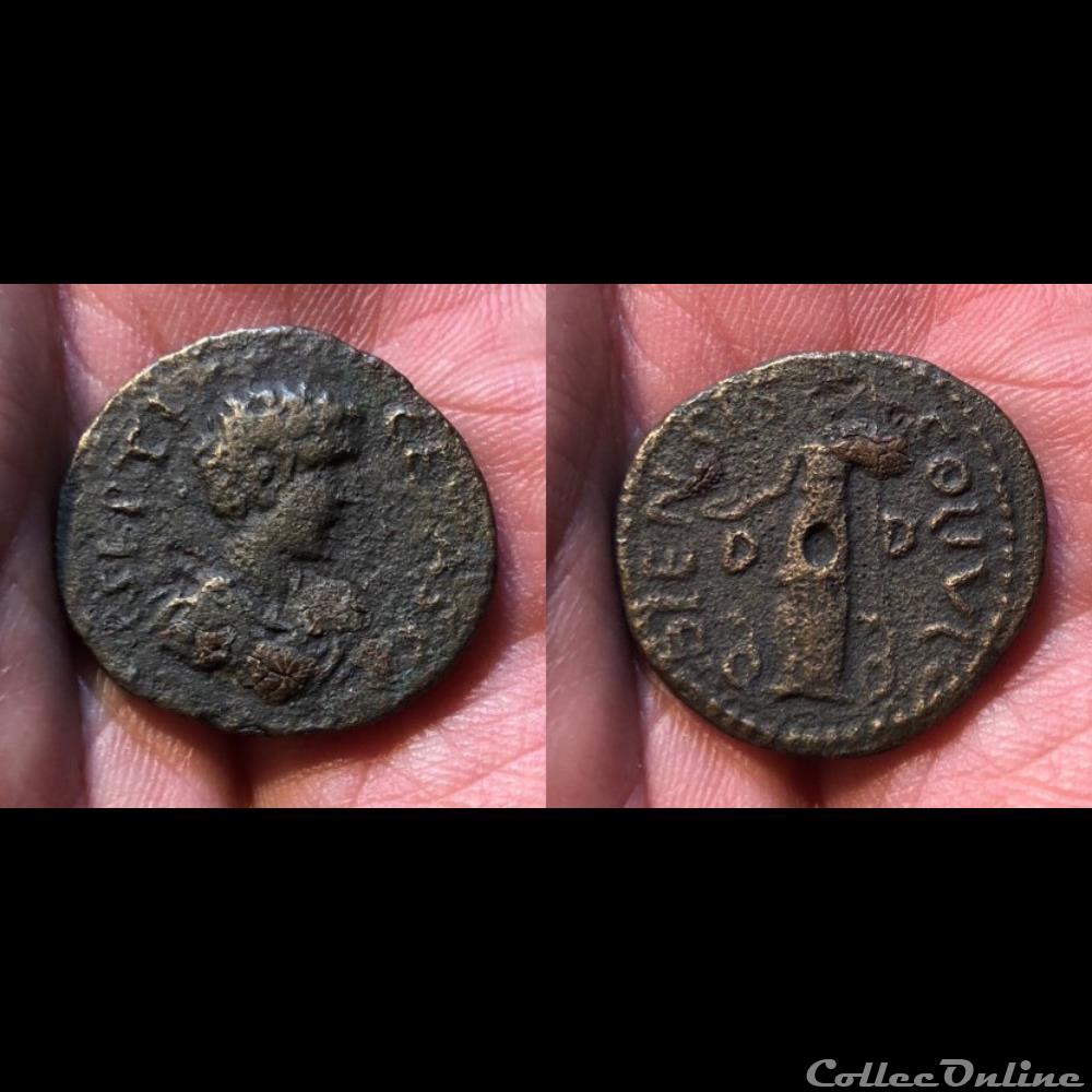 Macedonia, Dium; Geta coin ancient roman provincial macedonia dium geta