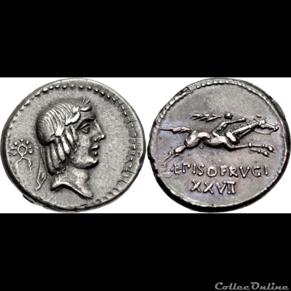 L. Calpurnius Piso Frugi coin ancient roman l calpurnius piso frugi