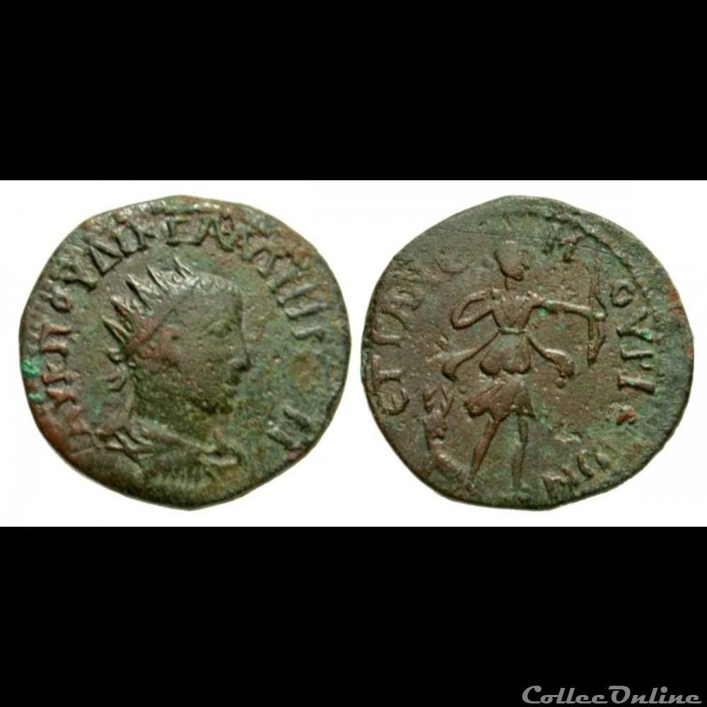 Cilicia, Anemurium. Gallienus coin ancient roman provincial cilicia anemurium gallienus
