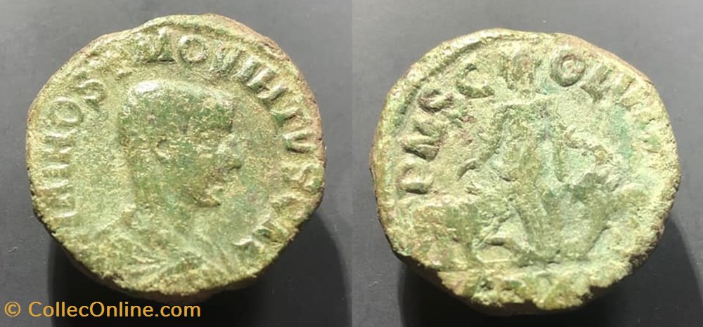 coins antique b to roman provincial moesia superior viminacium hostilianus