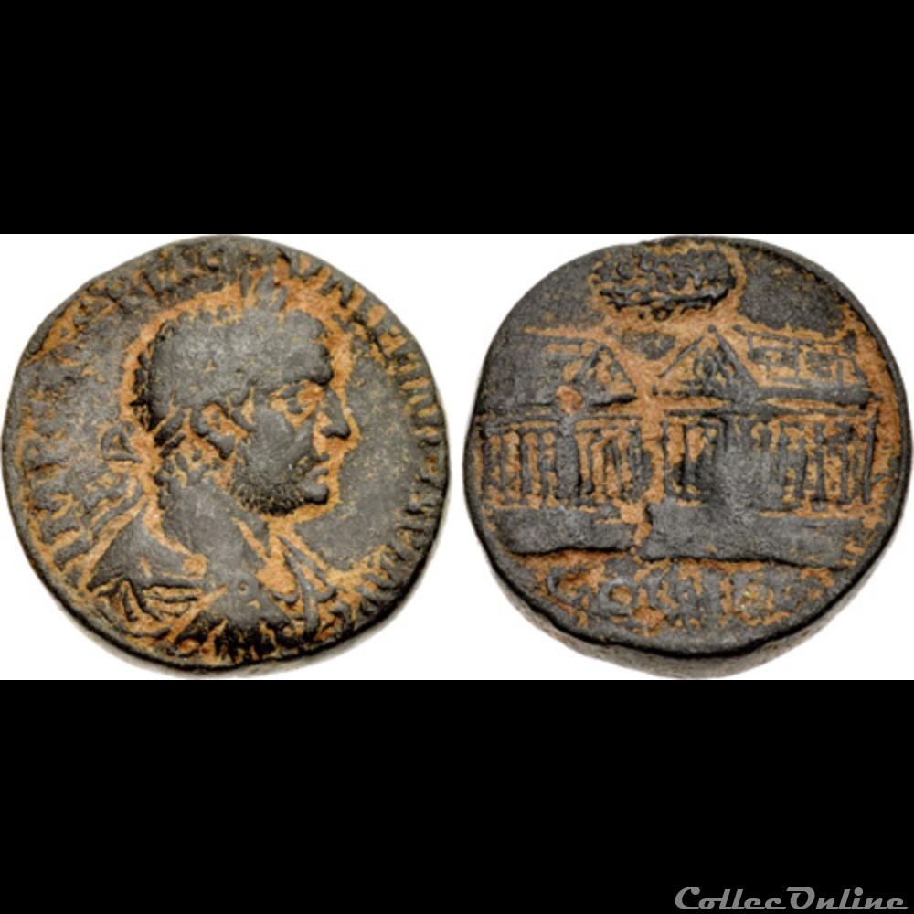 coin ancient roman provincial coelesyria heliopolis valerian i