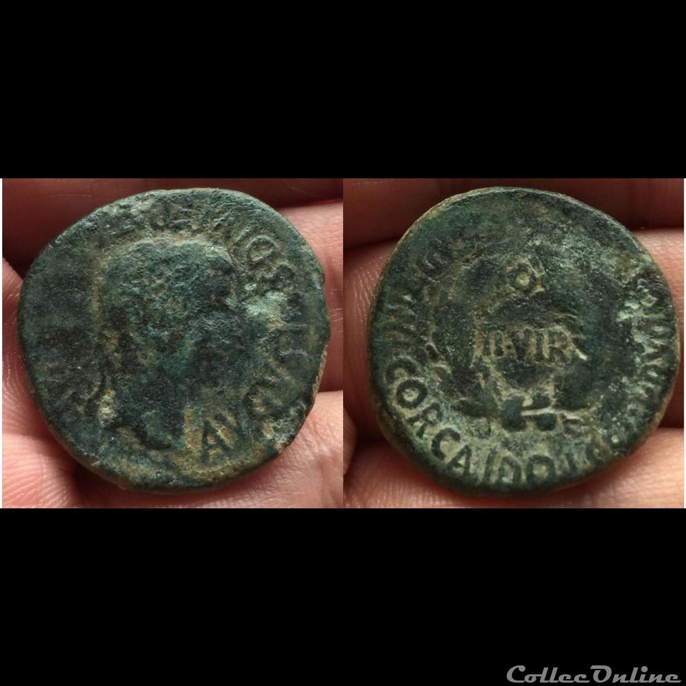 Spain, Colonia Romana, Augustus coin ancient provincial spain colonia romana augustus