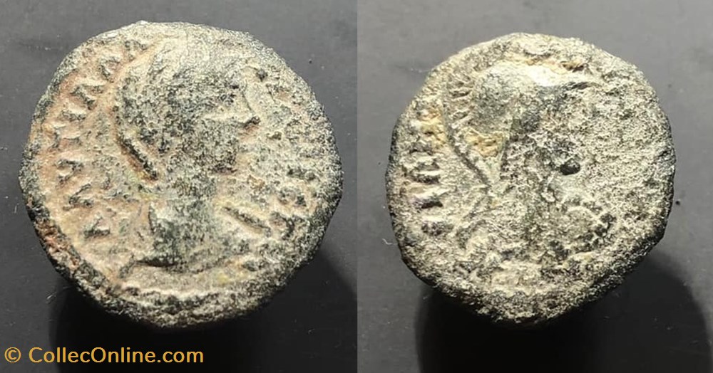 coins antique b c roman provincial mysia miletopolis plautilla