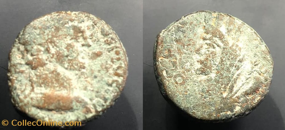 coins antique b to roman provincial coele syria heliopolis caracalla