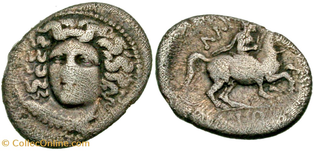 Thessaly, Larissa. coins antique b c to greek thessaly larissa