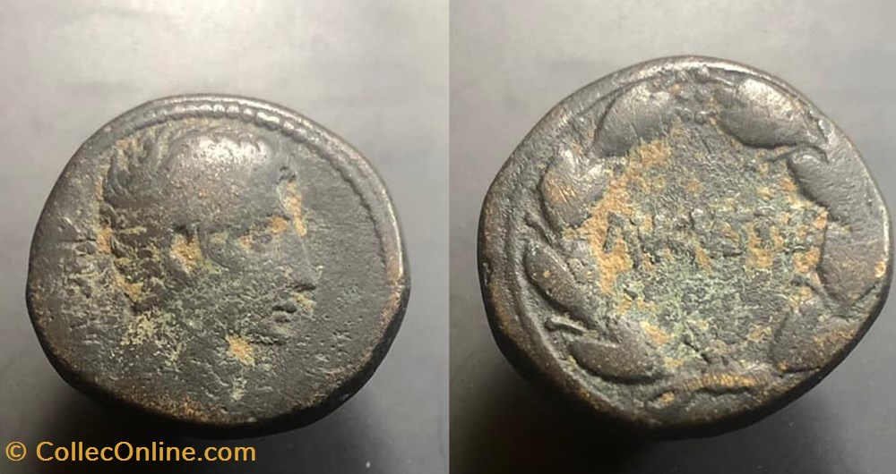 ASIA MINOR, Uncertain. Augustus. coins antique b to roman provincial asia minor uncertain augustus