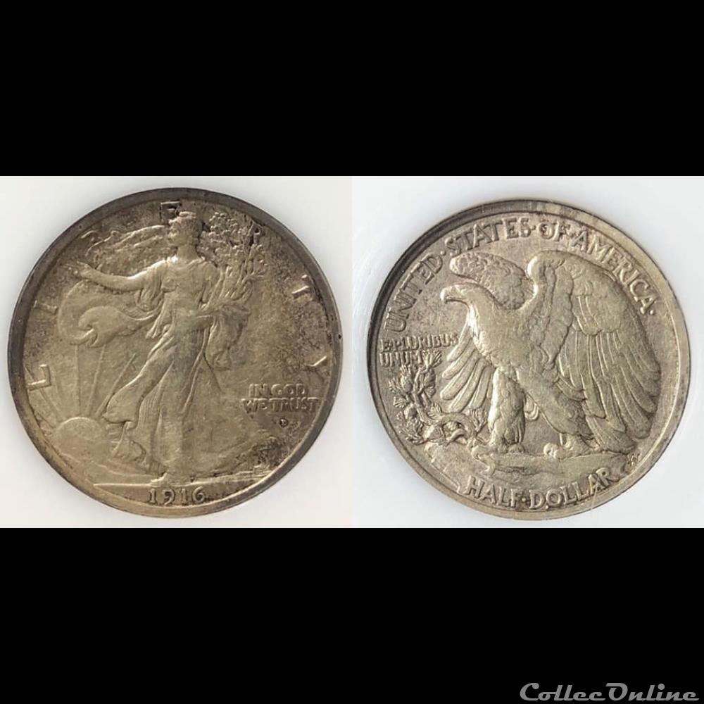 coins world united states 1916d walking liberty obverse