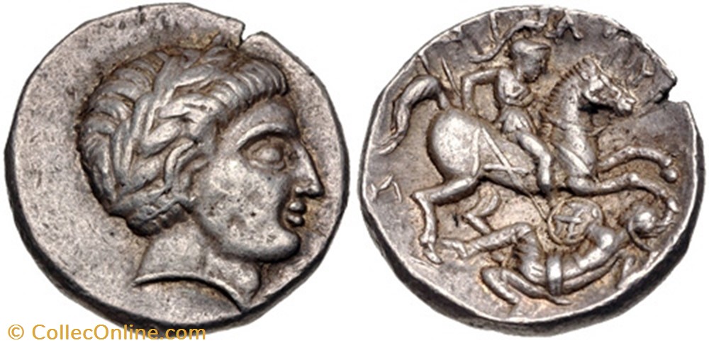 KINGS of PAEONIA. coin ancient b c to greek kings of paeonia