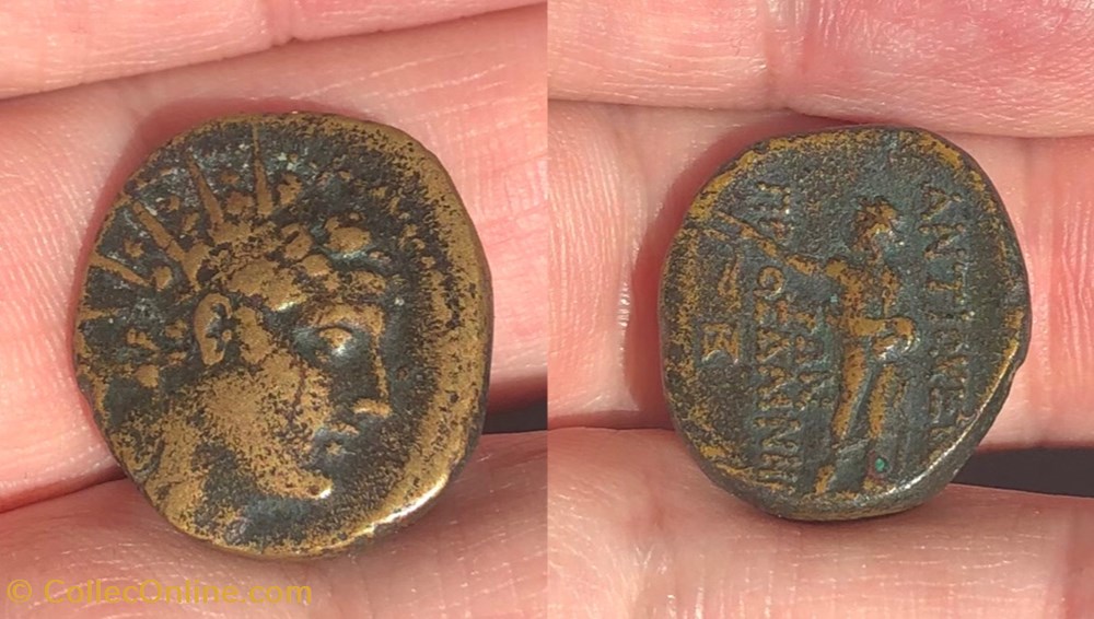 Antiochos IV Epiphanes coins antique b to greek antiochos iv epiphanes
