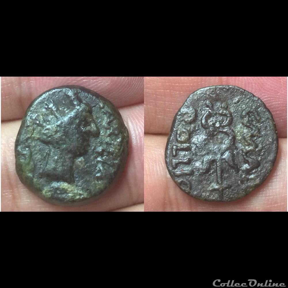 Spain, Carteia coin ancient roman provincial spain carteia