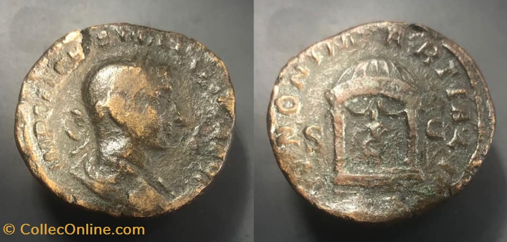 Volusianus coins antique b c to roman republican imperial volusianus