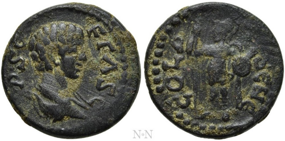 PISIDIA. Olbasa. Geta coins ancient to romans provincial pisidia olbasa geta