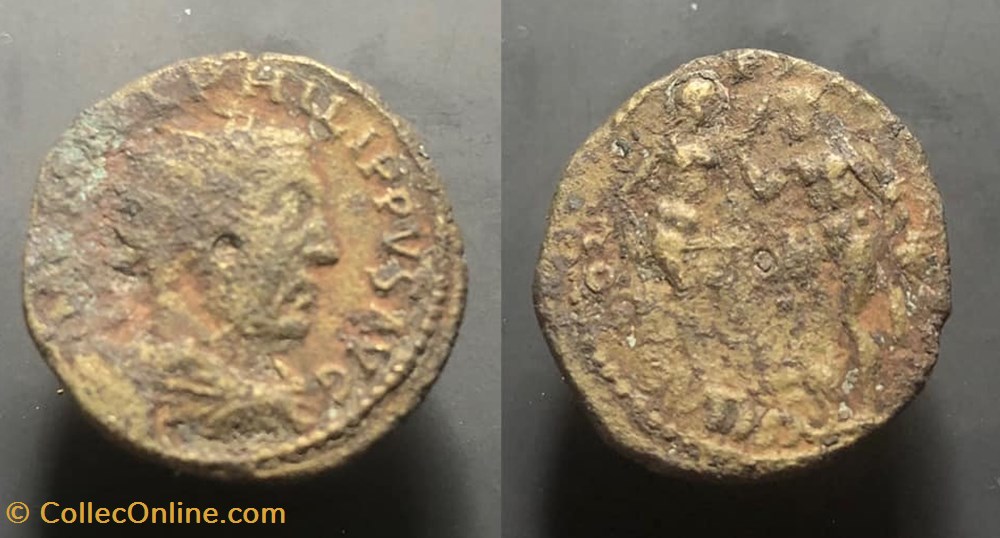 Thrace, Deultum; Phillip I coins antique b to roman provincial thrace deultum phillip i