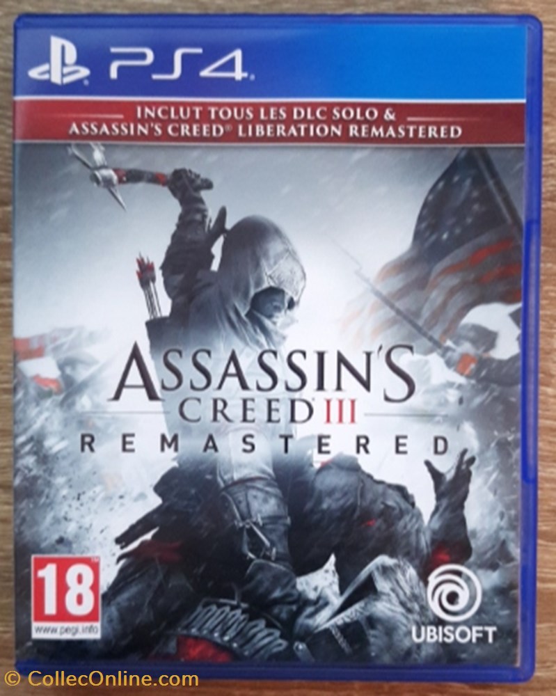 Jeu vidéo - PS4 - Assassin's Creed III Remastered retrogaming jeux jeu video ps4 assassis creed iii remastered