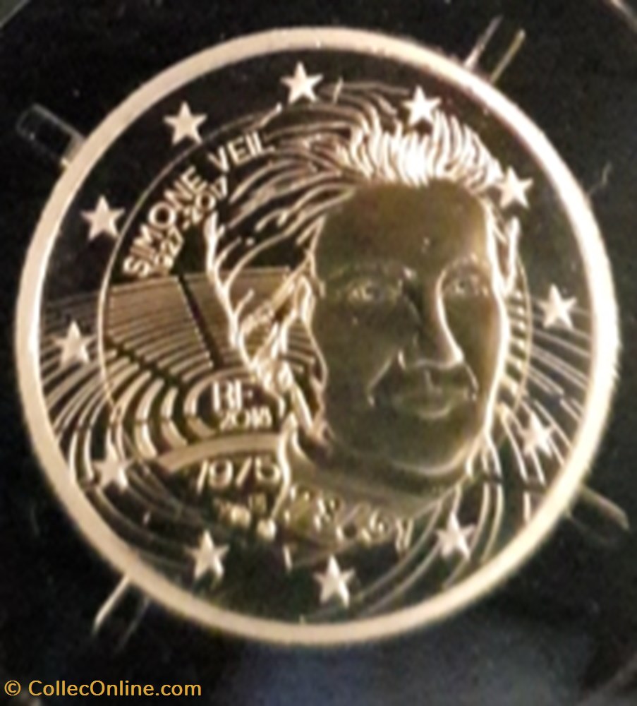 2€ France 2018 - Simone Veil - BE avec écrin 2 monnaie euro 2 france 2018 simone veil be avec ecrin