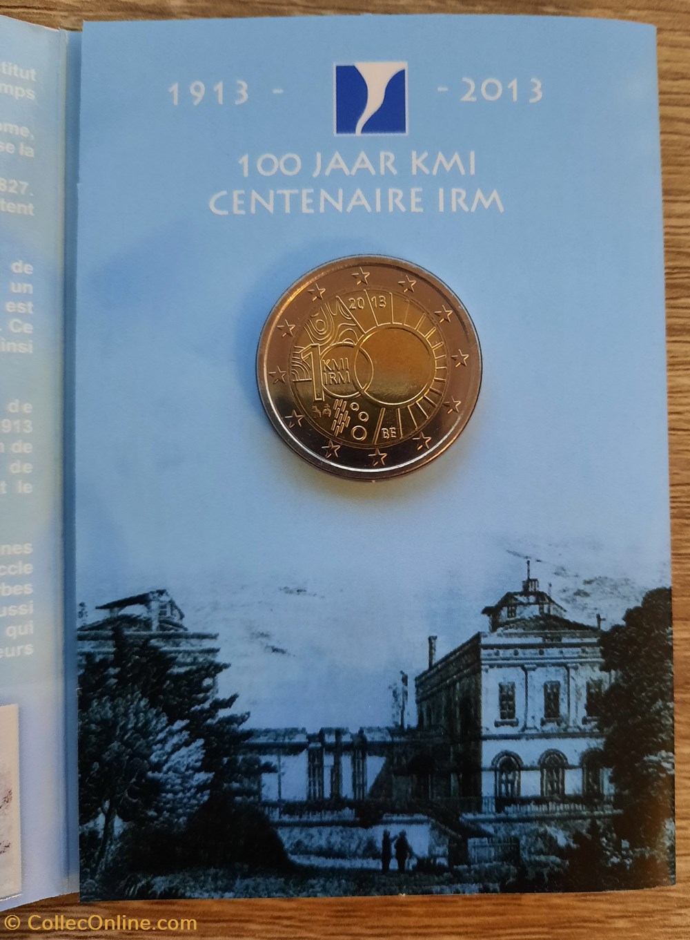 monnaies euros 2 belgique 2013 100 ans de institut royal meteorologique coincard bu