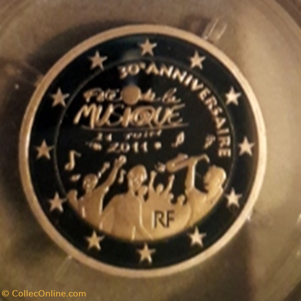 2€ France 2011 - 30e anniversaire de la Fête de la Musique - BE avec écrin 2 monnaie euro 2 france 2011 30e anniversaire de la fete de la musique be avec ecrin
